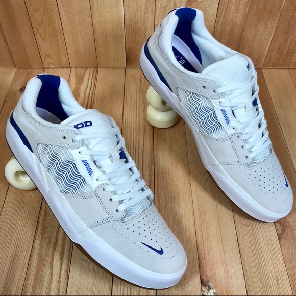 Nike SB Ishod Wair Summit White Blue Skate Shoes - Picture 2 of 5